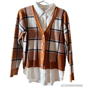 Rachel Zoe Women’s Plaid Sweater 2:1
